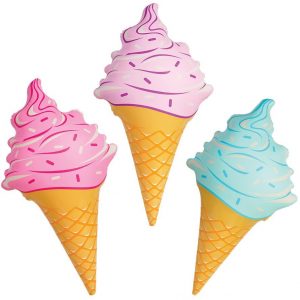 Ice Cream Cone Inflatables - 90cm