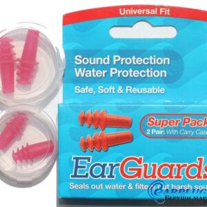 EarGuards Water Sound Swim Ear Plug Protection Soft Reusable Case